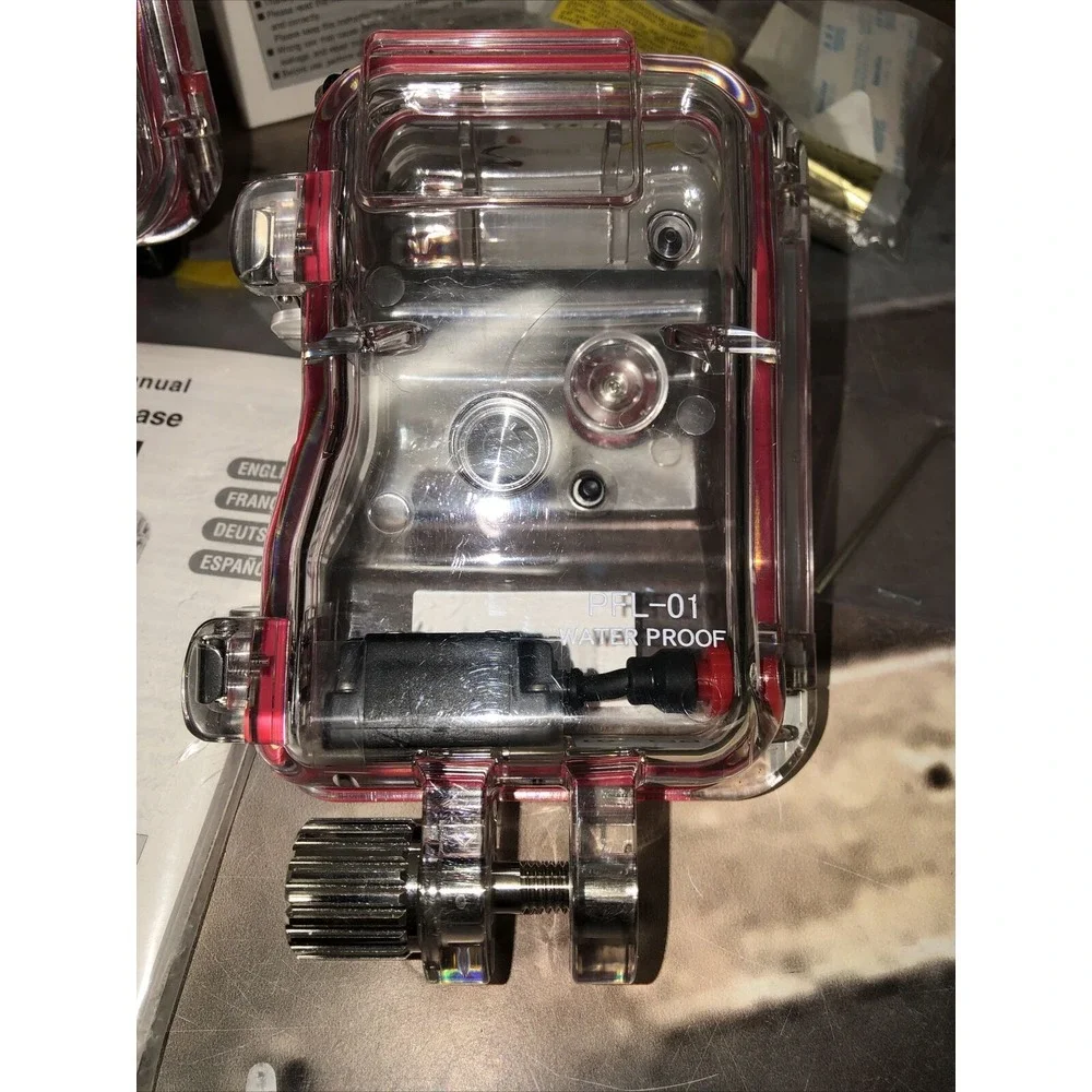 Olympus Tough Red PFL-01‎ & PT-022 Underwater Camera Cases Bundle Lot Of 2 *read